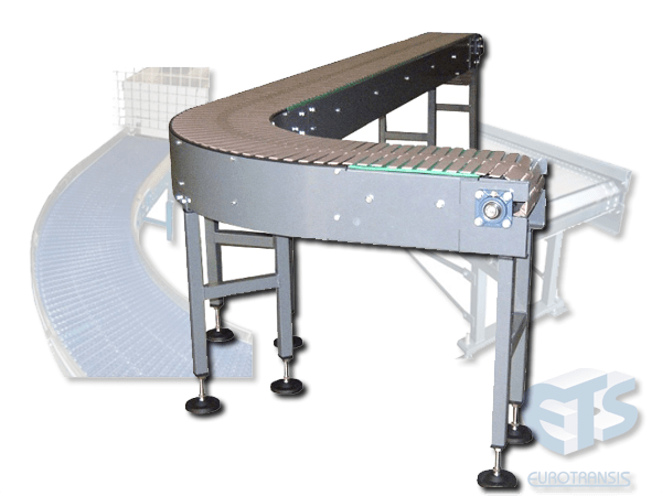 Table top chain and modular belt conveyors